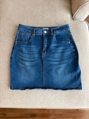 Denim Mini Skirt
